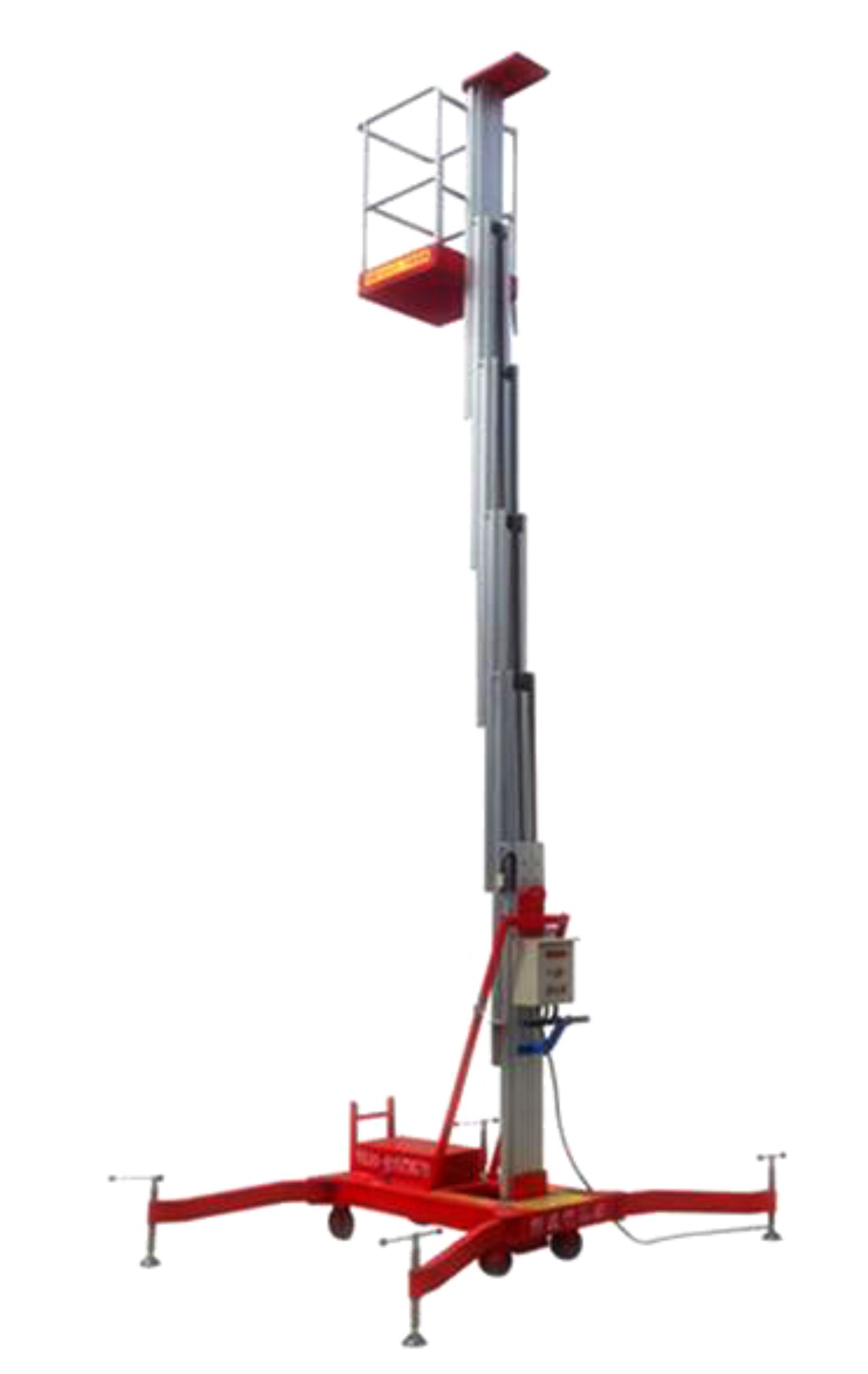 Single Mast Aluminum Aerial Work Platform